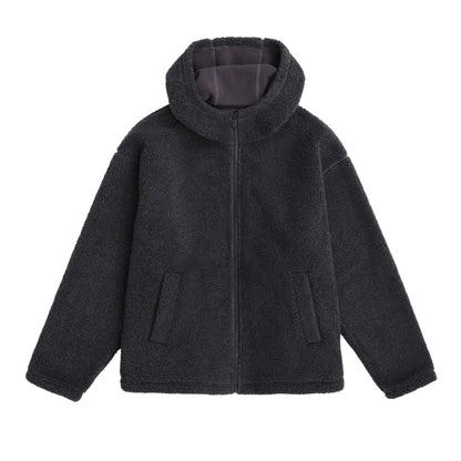 Charcoal - Front - Animal Mens Waeys Borg Fleece Top