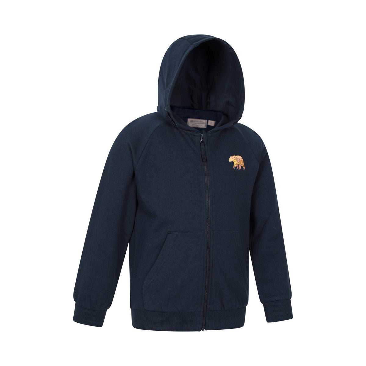Navy - Lifestyle - Mountain Warehouse Childrens-Kids Walking Bear Full Zip Drawstring Hoodie