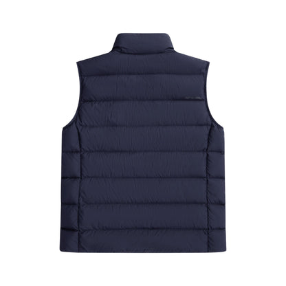 Navy - Back - Animal Mens Down Lightweight Gilet