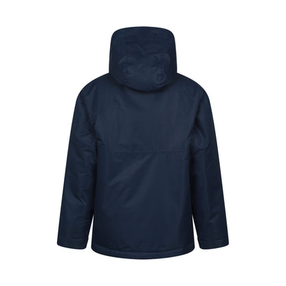 Navy - Back - Mountain Warehouse Childrens-Kids Ravine Padded Waterproof Jacket