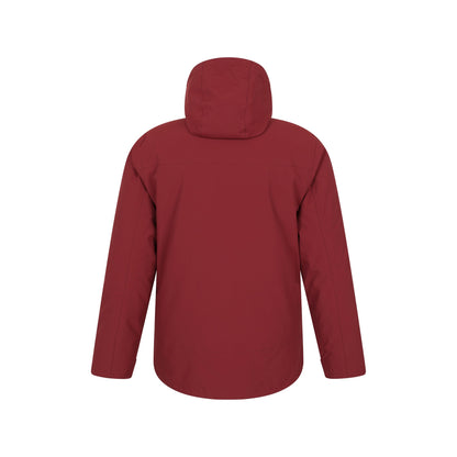Rust - Back - Mountain Warehouse Mens Sycamore 3 in 1 Waterproof Jacket