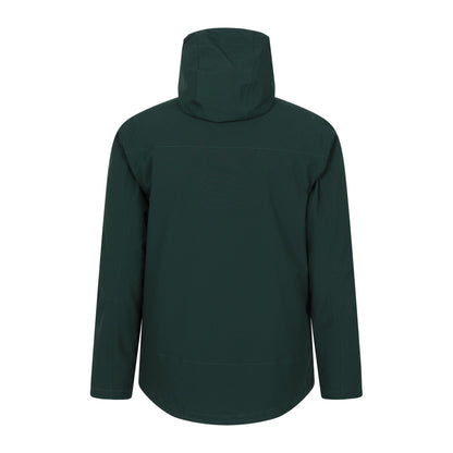 Dark Green - Back - Mountain Warehouse Mens Sycamore 3 in 1 Waterproof Jacket