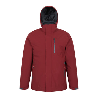 Rust - Front - Mountain Warehouse Mens Sycamore 3 in 1 Waterproof Jacket