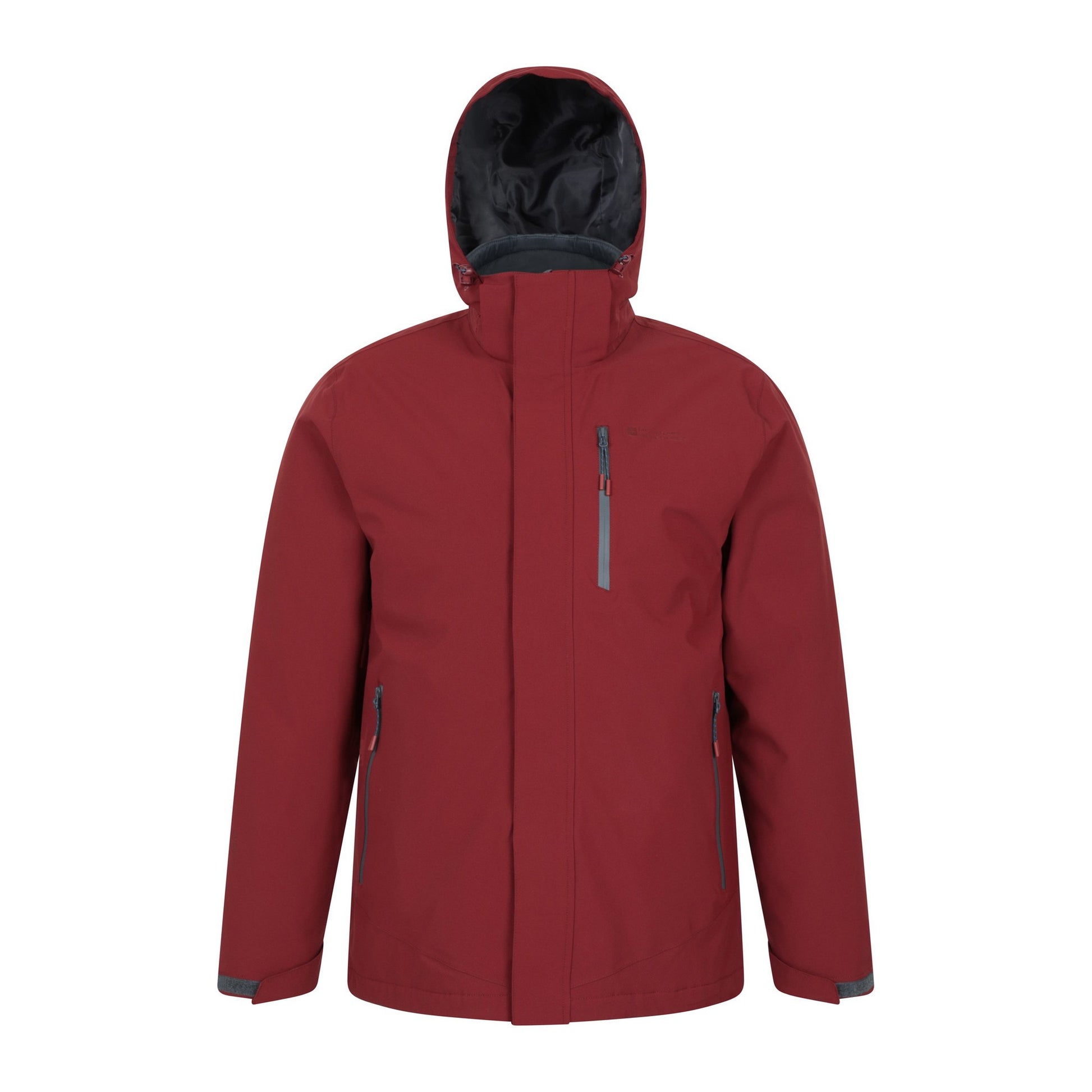 Rust - Front - Mountain Warehouse Mens Sycamore 3 in 1 Waterproof Jacket