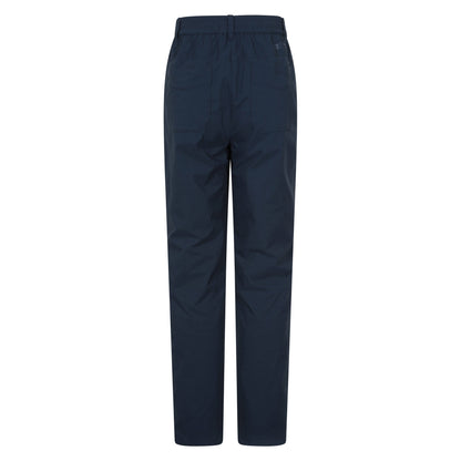 Navy - Back - Mountain Warehouse Womens-Ladies Delta Fleece Lined Short Winter Trousers