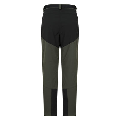 Green - Back - Mountain Warehouse Mens Forest Fleece Lined Two Tone Winter Trousers