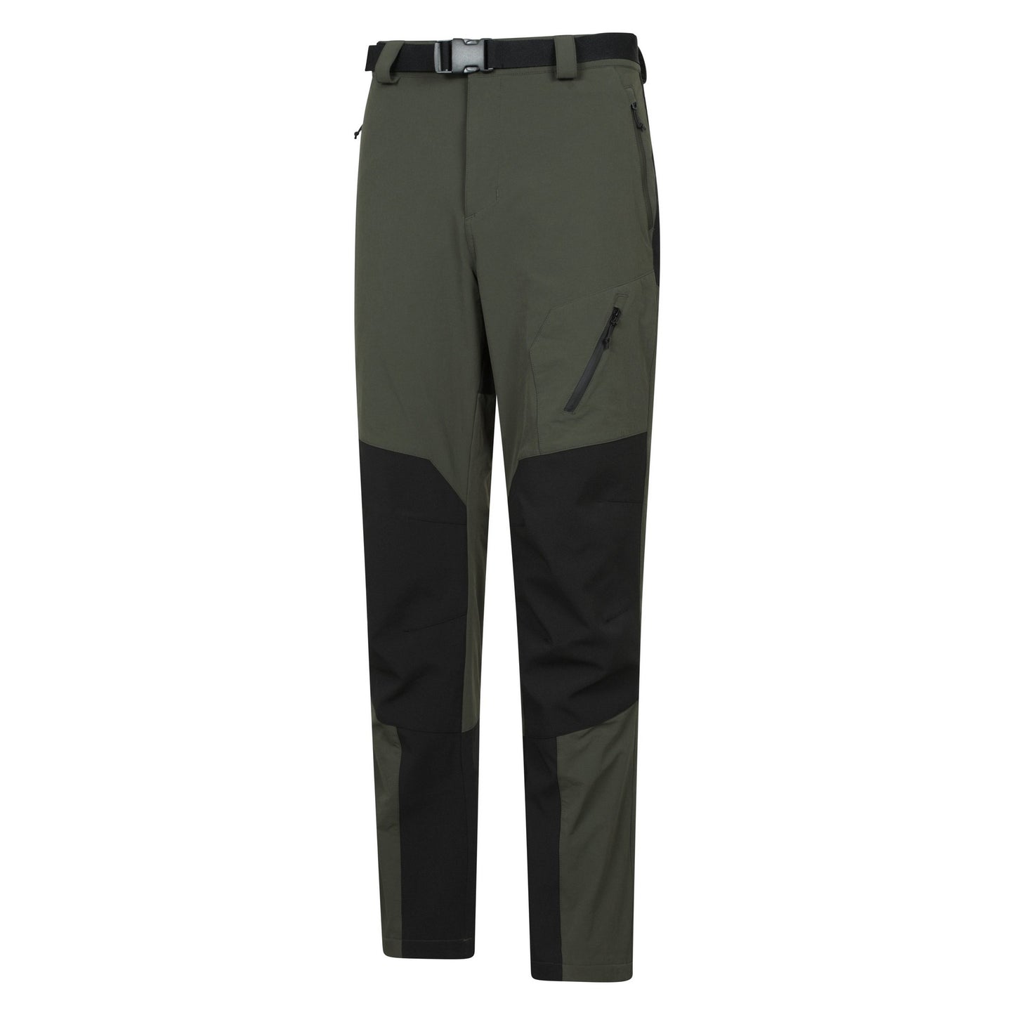 Green - Side - Mountain Warehouse Mens Forest Fleece Lined Two Tone Winter Trousers