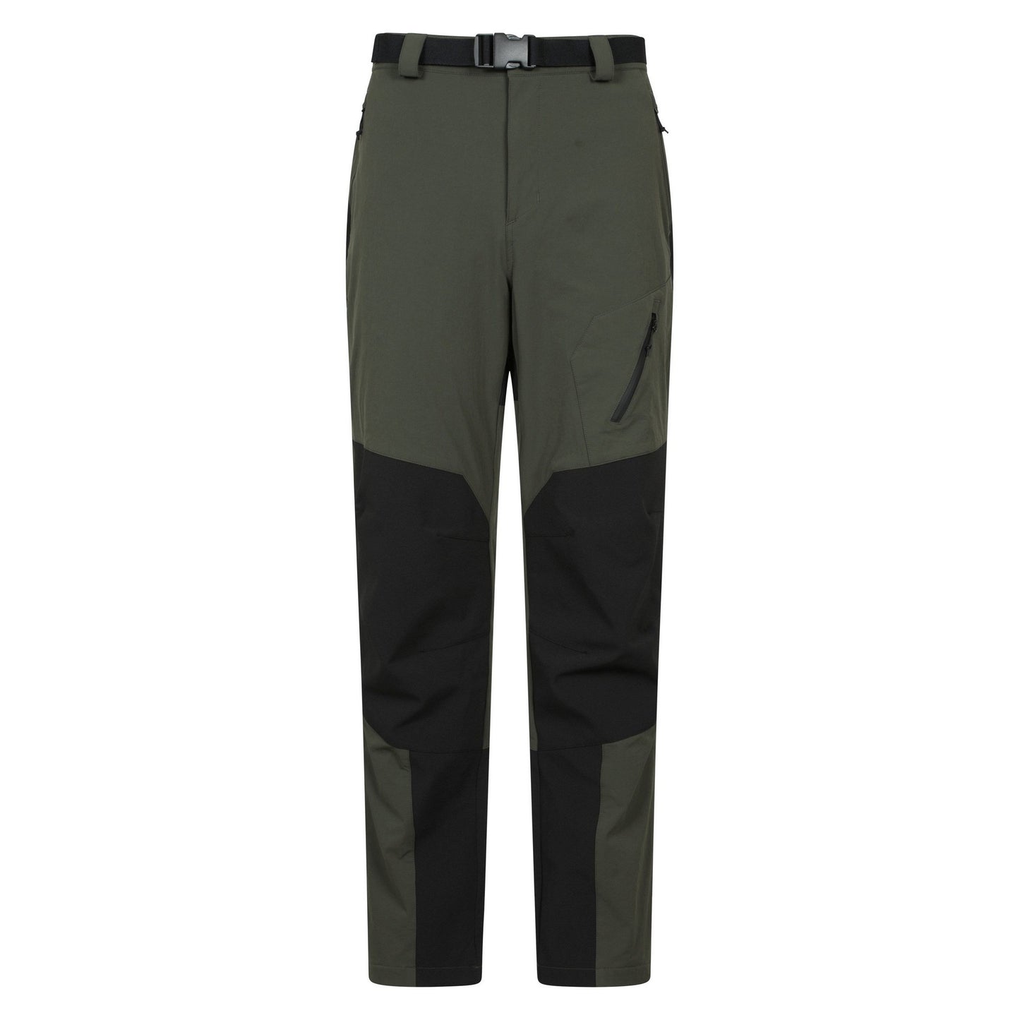 Green - Front - Mountain Warehouse Mens Forest Fleece Lined Two Tone Winter Trousers