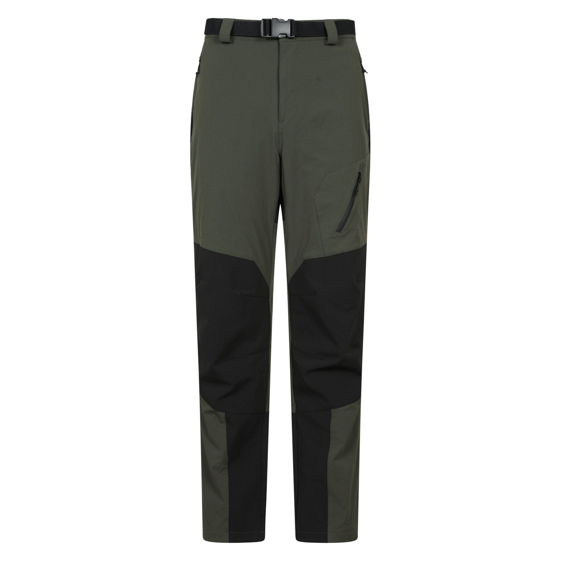 Green - Front - Mountain Warehouse Mens Forest Fleece Lined Two Tone Winter Trousers