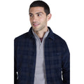 Charcoal - Side - Animal Mens Lewis Checked Cord Shirt