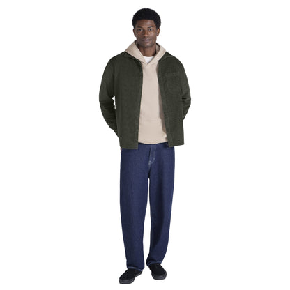 Khaki Green - Lifestyle - Animal Mens Lewis Checked Cord Shirt