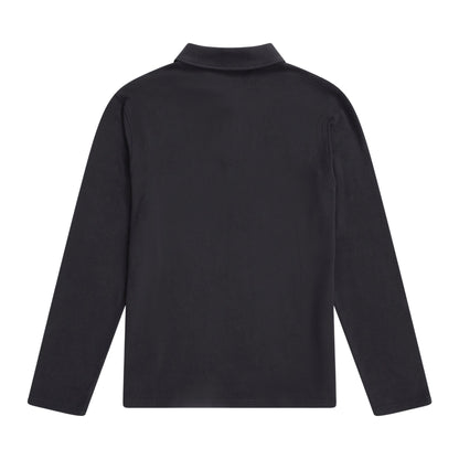 Black - Back - Animal Mens Ollie Long-Sleeved Polo Shirt