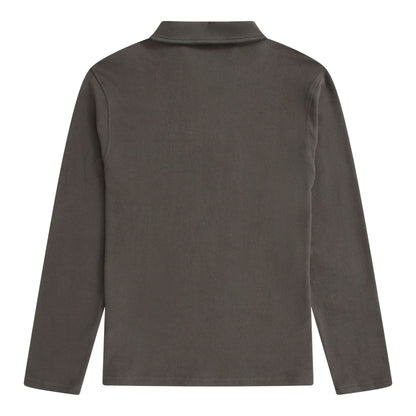 Khaki Green - Back - Animal Mens Ollie Long-Sleeved Polo Shirt