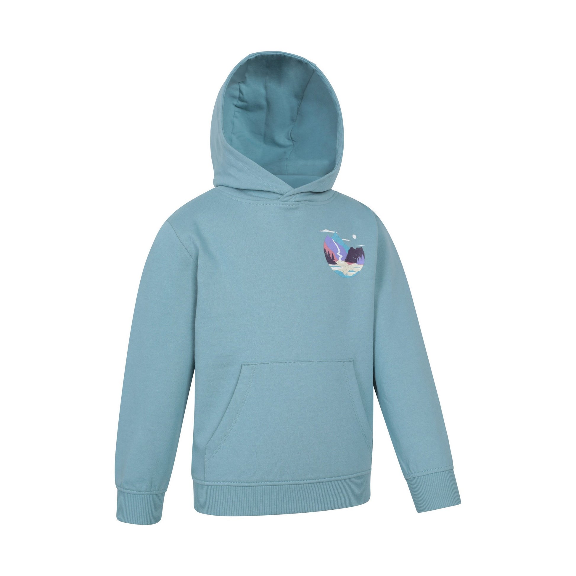 Pale Green - Lifestyle - Mountain Warehouse Childrens-Kids Mountain Flow Hoodie