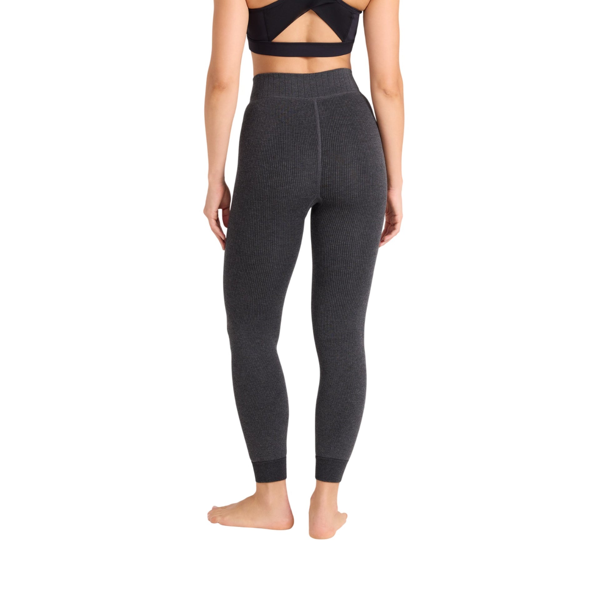 Charcoal - Back - Animal Womens-Ladies Fleece Lined Heavyweight Trousers