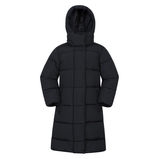 Black - Front - Mountain Warehouse Childrens-Kids Water Resistant Padded Jacket
