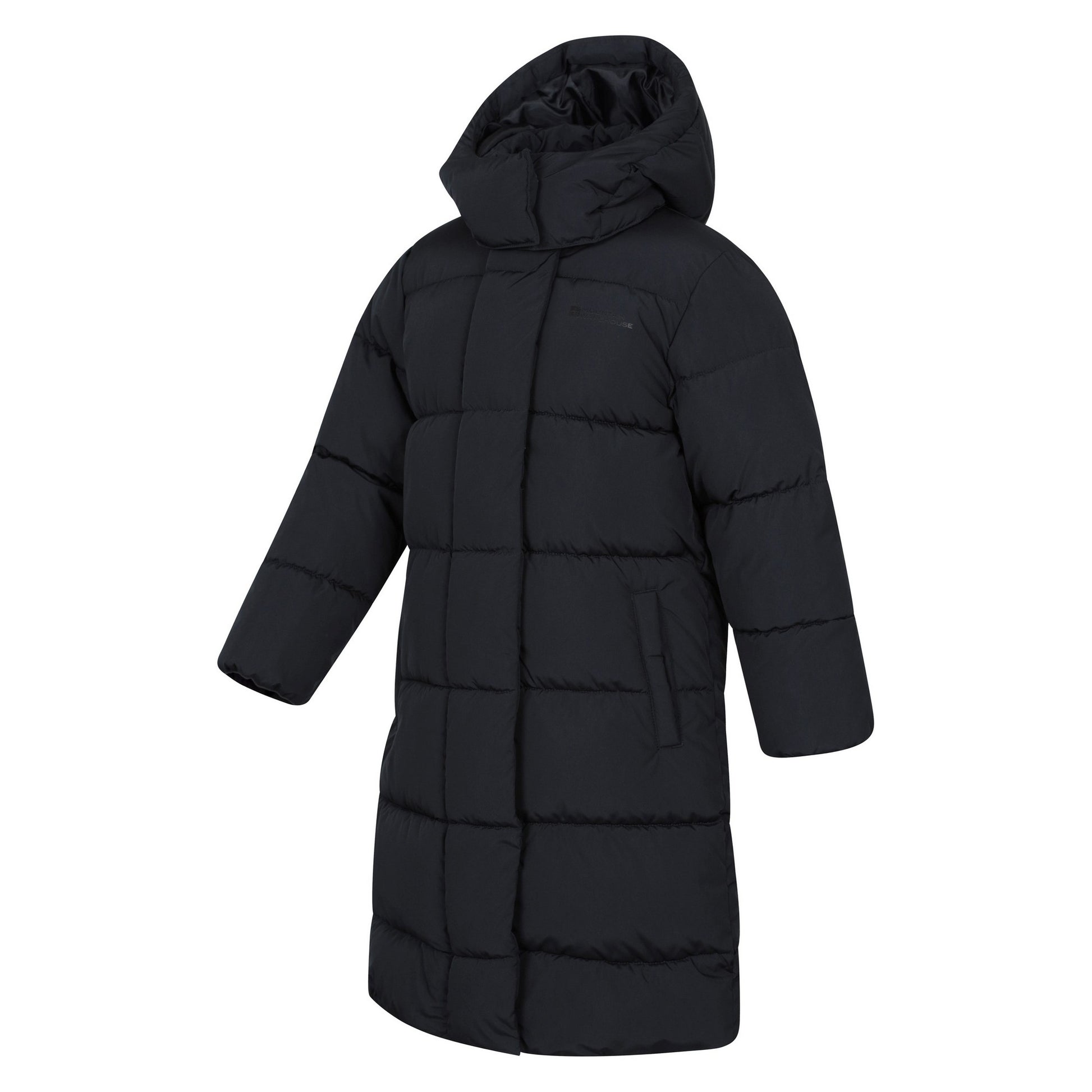 Black - Lifestyle - Mountain Warehouse Childrens-Kids Water Resistant Padded Jacket
