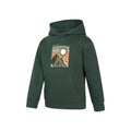 Dark Green - Side - Mountain Warehouse Childrens-Kids Adventure Awaits Graphic Hoodie