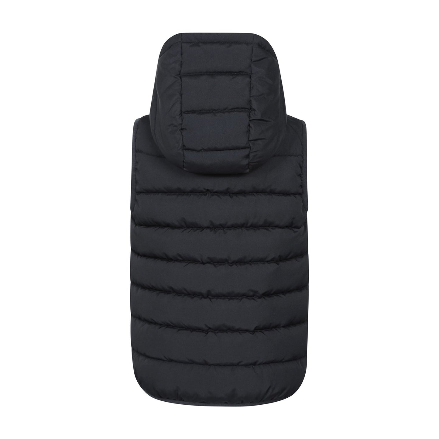 Black - Back - Mountain Warehouse Childrens-Kids Rocko Water Resistant Hooded Sleeveless Body Warmer