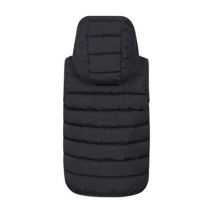 Black - Back - Mountain Warehouse Childrens-Kids Rocko Water Resistant Hooded Sleeveless Body Warmer