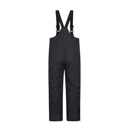Black - Back - Mountain Warehouse Childrens-Kids Falcon Extreme Waterproof Bib Front Snow Ski Trousers