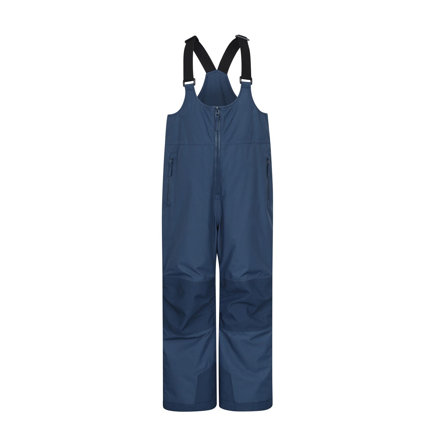 Navy - Front - Mountain Warehouse Childrens-Kids Falcon Extreme Waterproof Bib Front Snow Ski Trousers