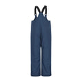 Navy - Back - Mountain Warehouse Childrens-Kids Falcon Extreme Waterproof Bib Front Snow Ski Trousers