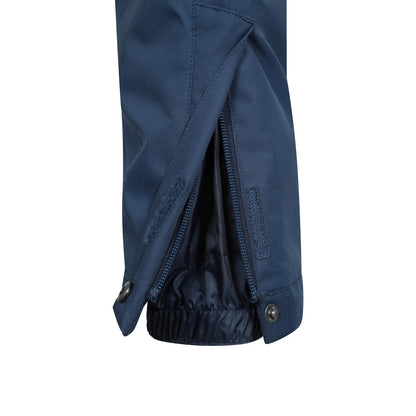 Navy - Side - Mountain Warehouse Childrens-Kids Falcon Extreme Waterproof Bib Front Snow Ski Trousers