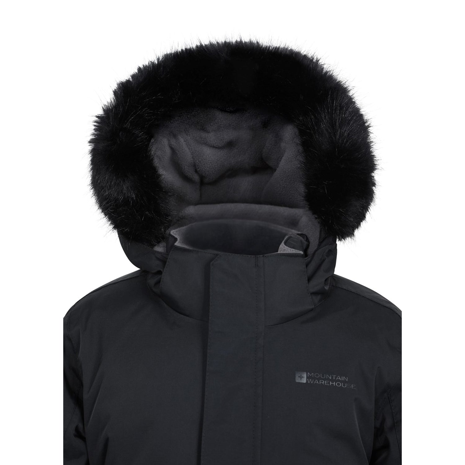 Black - Lifestyle - Mountain Warehouse Childrens-Kids Piste Waterproof Snowsuit