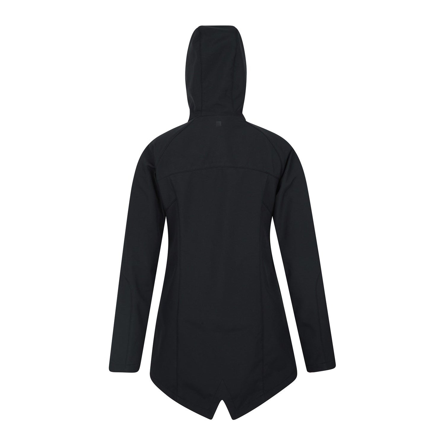 Black - Back - Mountain Warehouse Womens-Ladies Frost Longline Soft Shell Jacket
