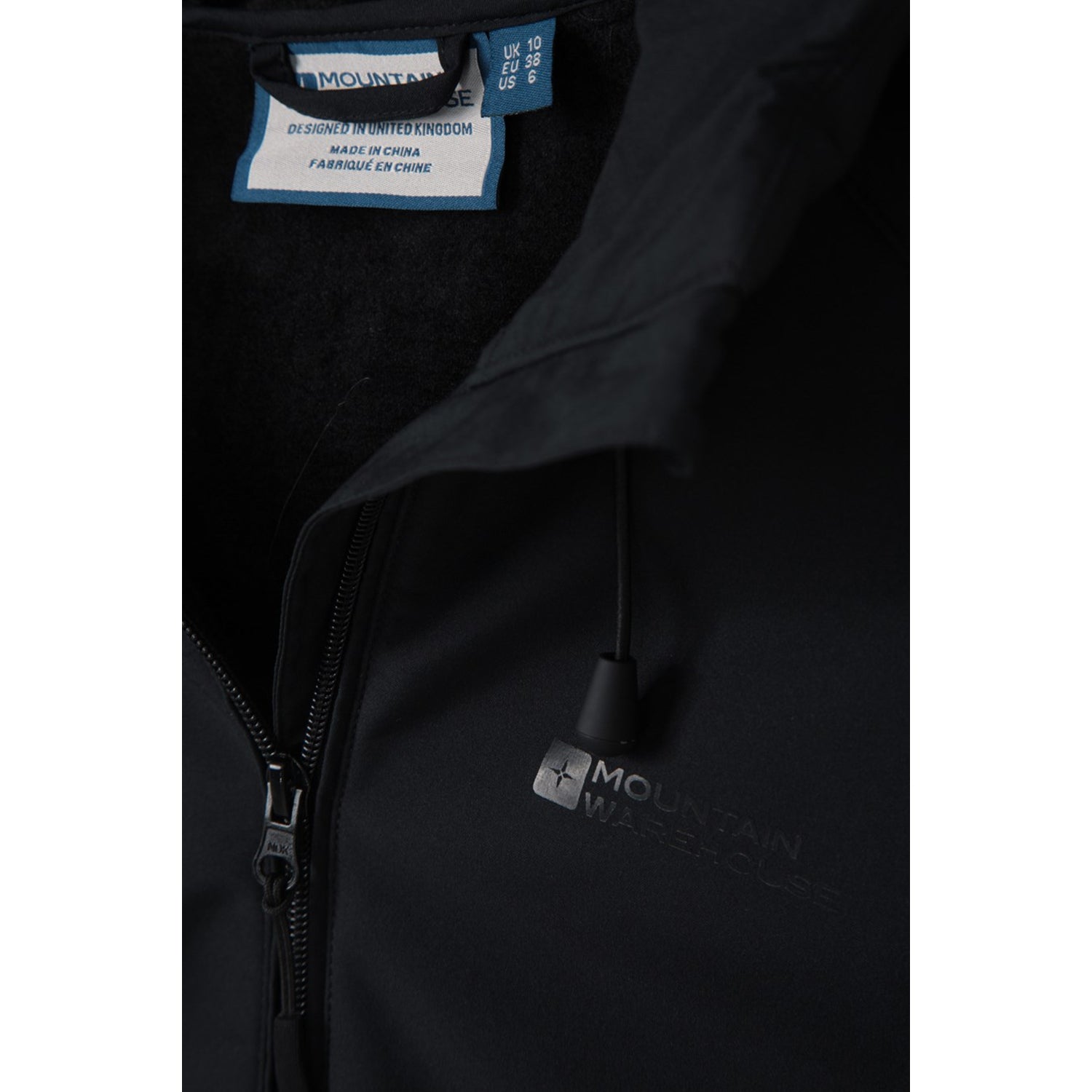 Black - Side - Mountain Warehouse Womens-Ladies Frost Longline Soft Shell Jacket