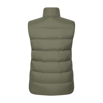 Khaki Green - Back - Mountain Warehouse Mens Stratus Down Packable Gilet