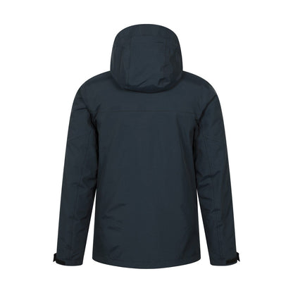 Navy - Back - Mountain Warehouse Mens Maple 3 in 1 Waterproof Jacket