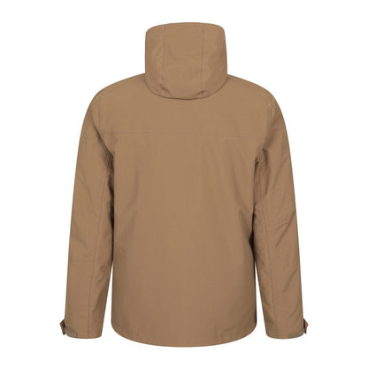 Tan - Back - Mountain Warehouse Mens Maple 3 in 1 Waterproof Jacket
