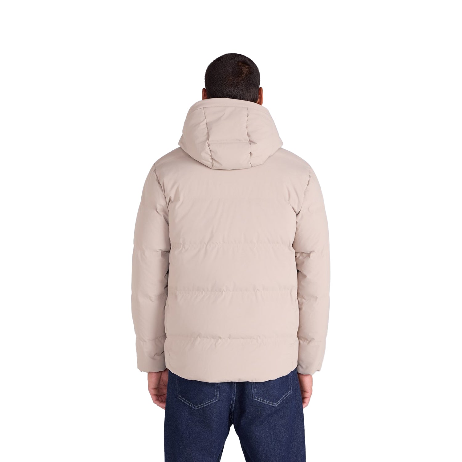 Beige - Back - Animal Mens Tech Down Jacket