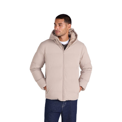 Beige - Front - Animal Mens Tech Down Jacket