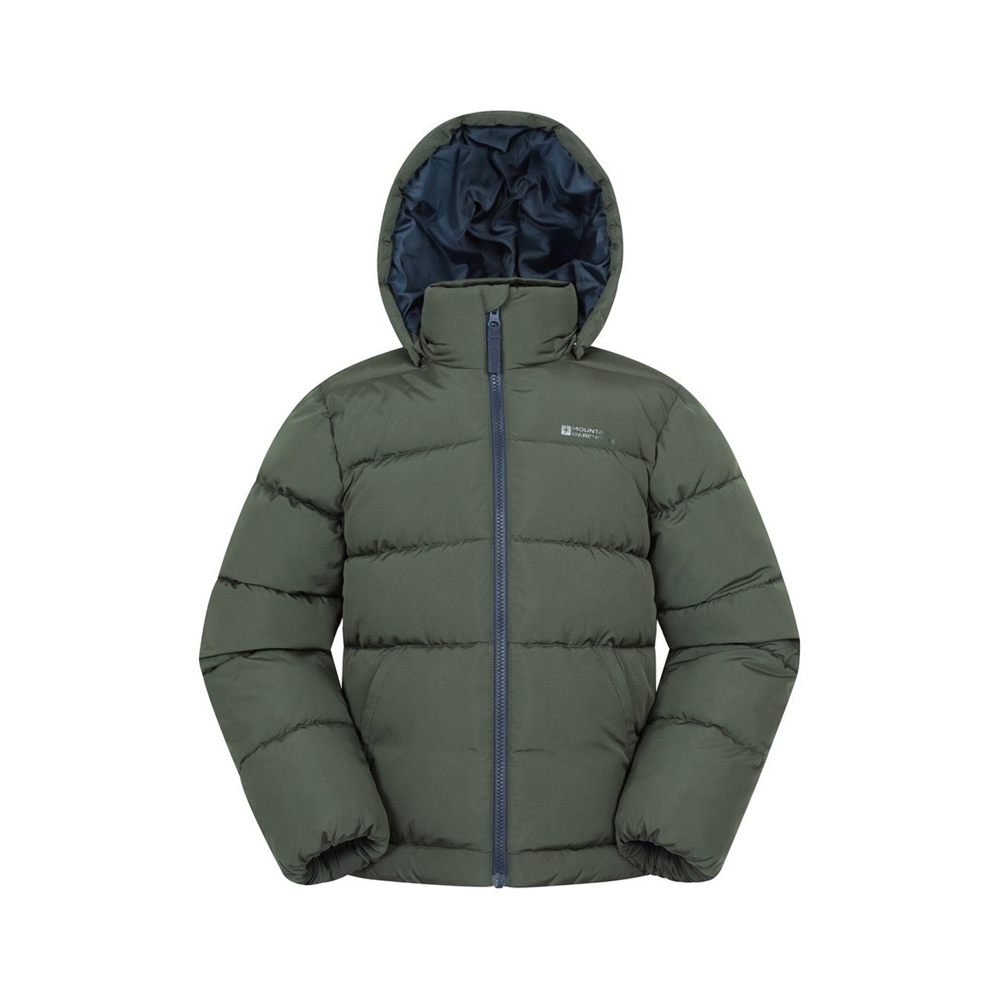 Khaki Green - Front - Mountain Warehouse Childrens-Kids Hawthorne Water Resistant Padded Jacket