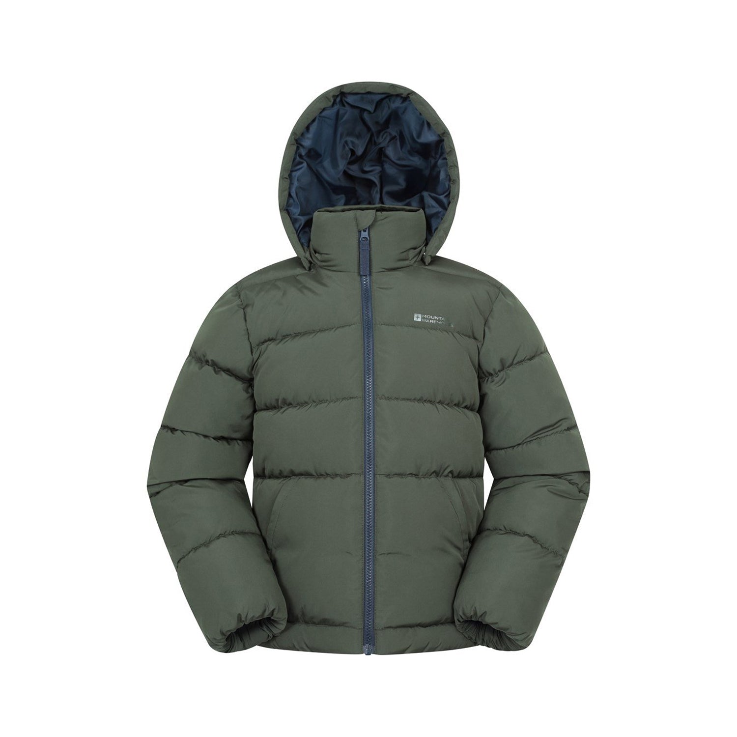 Khaki Green - Front - Mountain Warehouse Childrens-Kids Hawthorne Water Resistant Padded Jacket