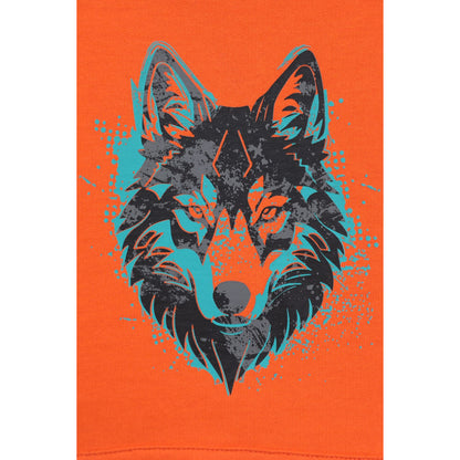 Orange - Lifestyle - Mountain Warehouse Childrens-Kids Wolf Hoodie