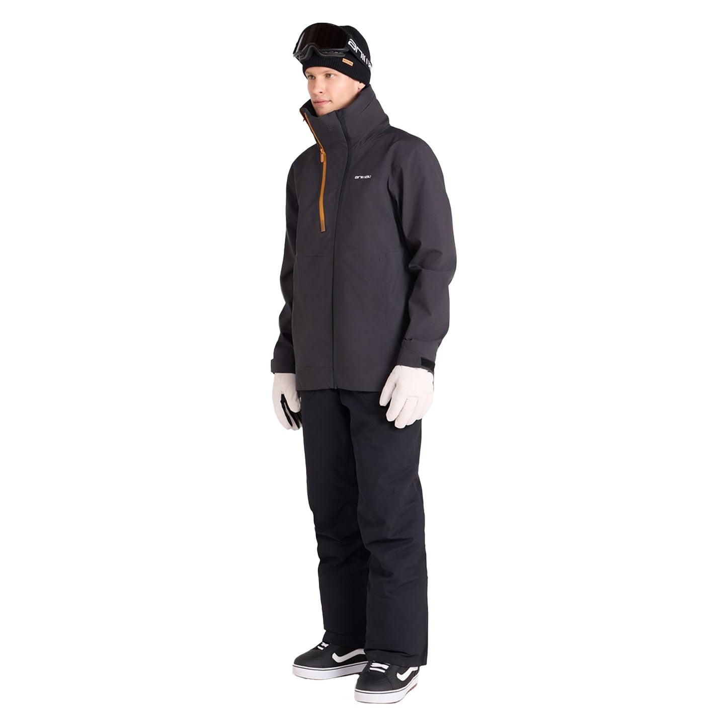 Black - Lifestyle - Animal Mens Vortex 3 Layer Ski Jacket