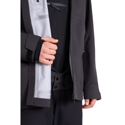 Black - Pack Shot - Animal Mens Vortex 3 Layer Ski Jacket