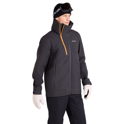 Black - Front - Animal Mens Vortex 3 Layer Ski Jacket