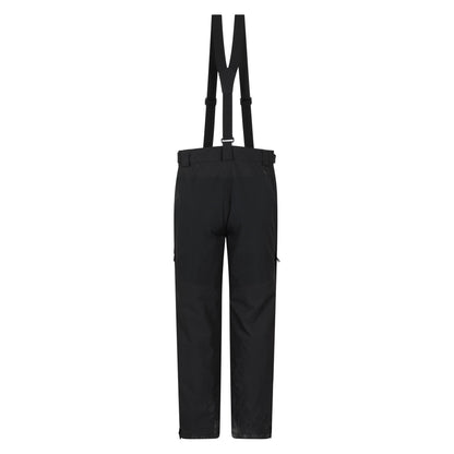 Black - Back - Mountain Warehouse Mens Ariel Waterproof Cargo Pocket Ski Trousers
