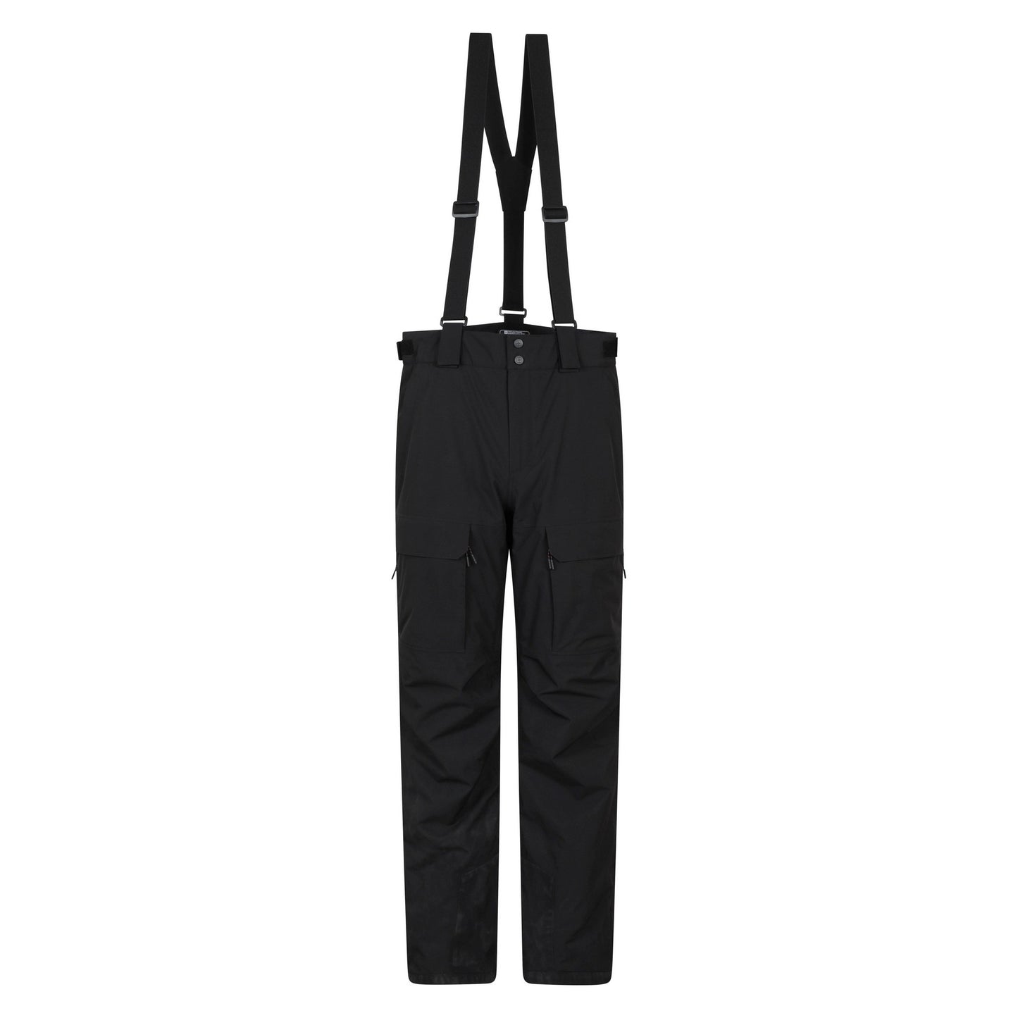 Black - Front - Mountain Warehouse Mens Ariel Waterproof Cargo Pocket Ski Trousers