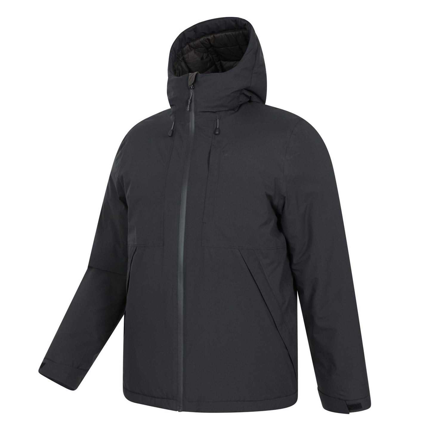 Black - Lifestyle - Mountain Warehouse Mens Heard Padded Waterproof Jacket