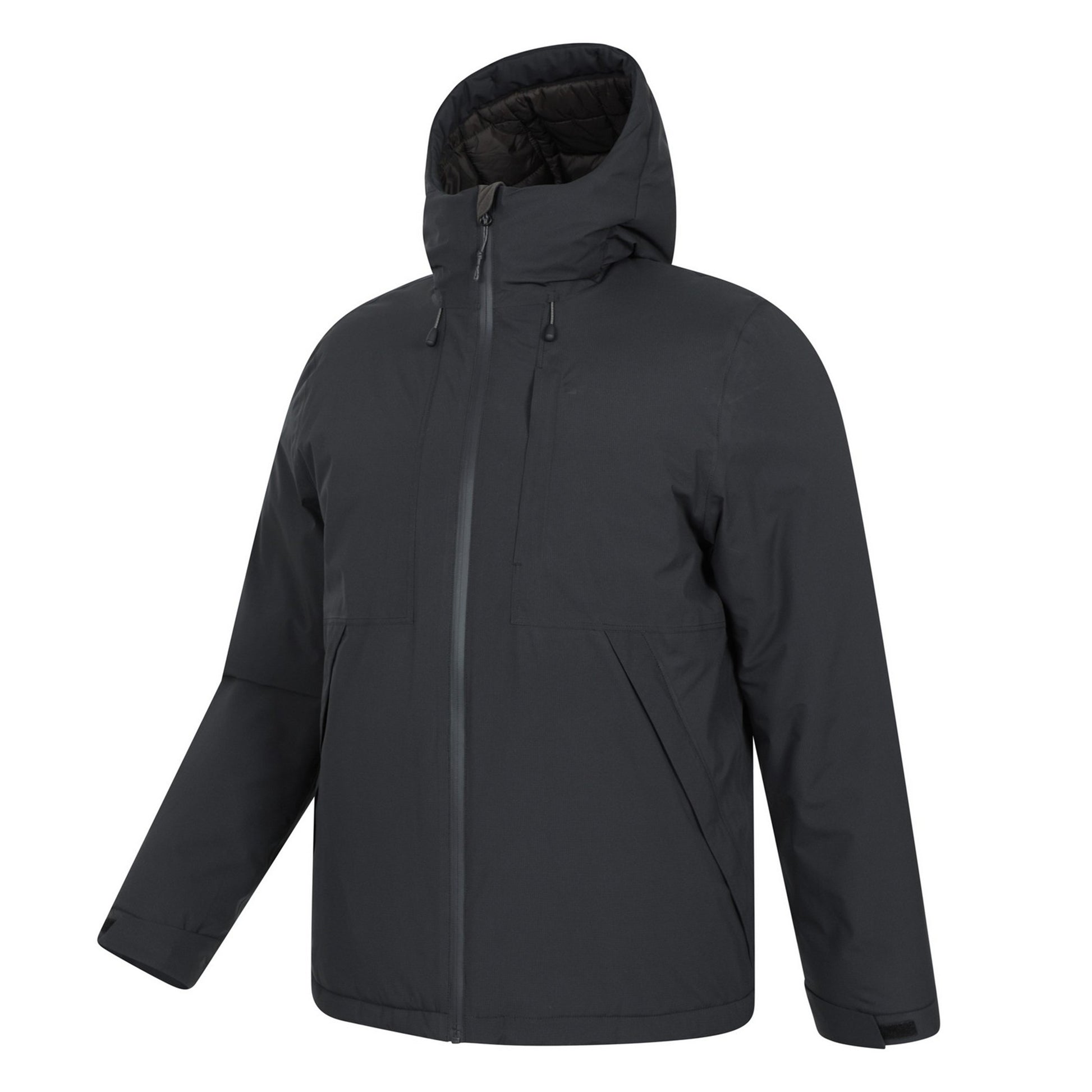 Black - Lifestyle - Mountain Warehouse Mens Heard Padded Waterproof Jacket