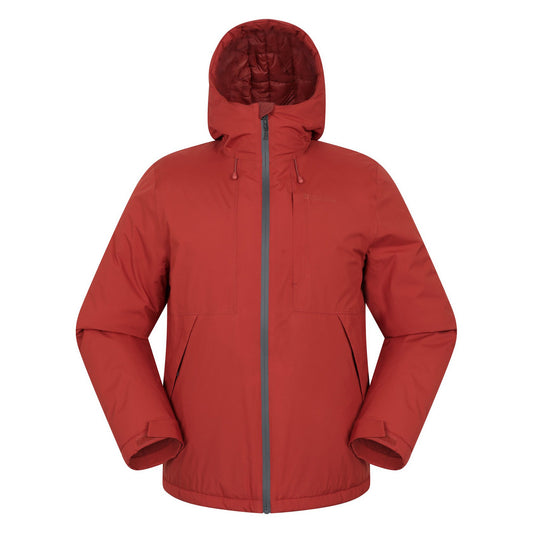 Rust - Front - Mountain Warehouse Mens Heard Padded Waterproof Jacket