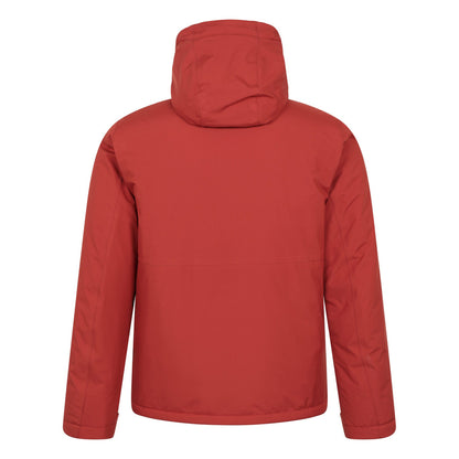 Rust - Back - Mountain Warehouse Mens Heard Padded Waterproof Jacket
