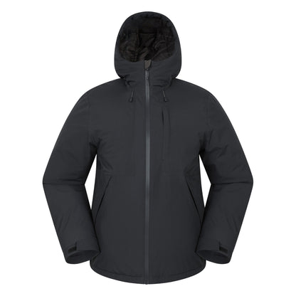 Black - Front - Mountain Warehouse Mens Heard Padded Waterproof Jacket