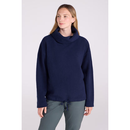 Navy - Front - Mountain Warehouse Womens-Ladies Rydal Fleece Top